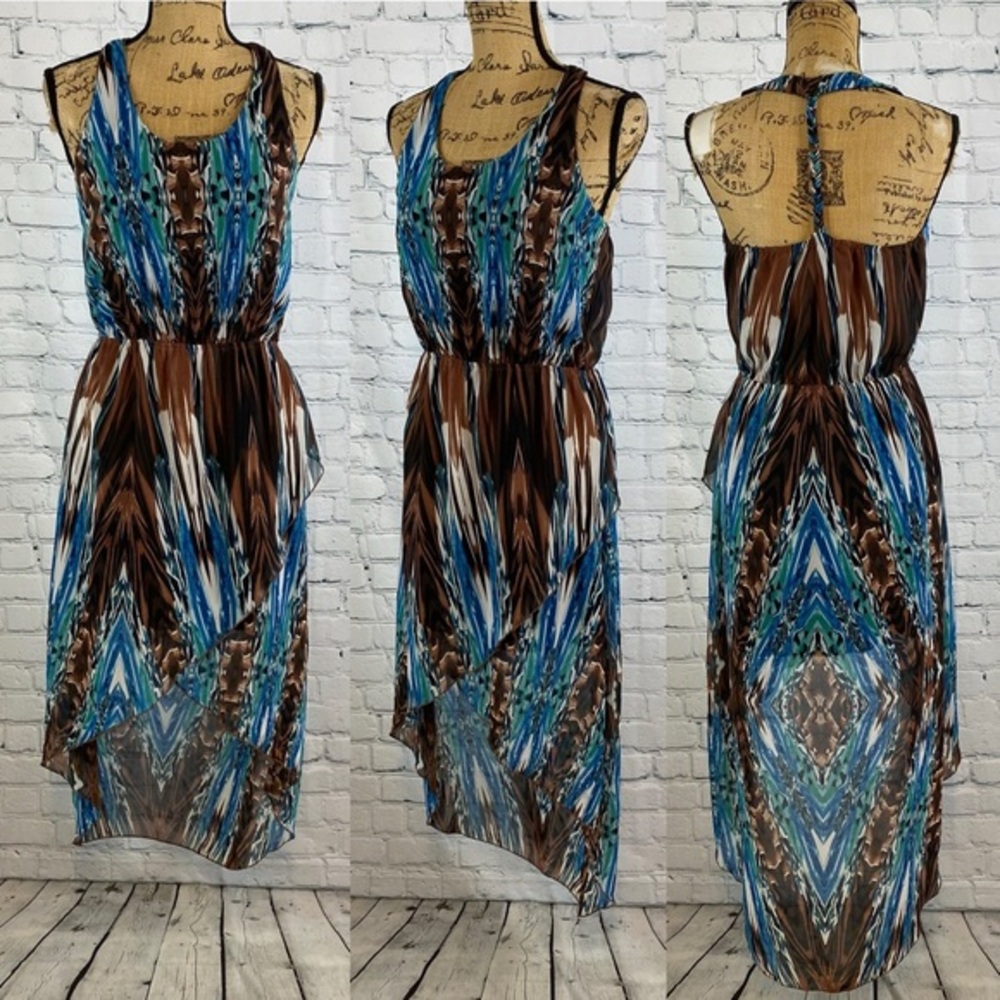 Romeo & Juliet Couture T Back High Lo Dress